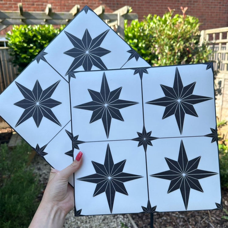 STOCK -Astral Star Small (older style tile (2022 edition) Pack Of 9 Peel & Stick Tiles