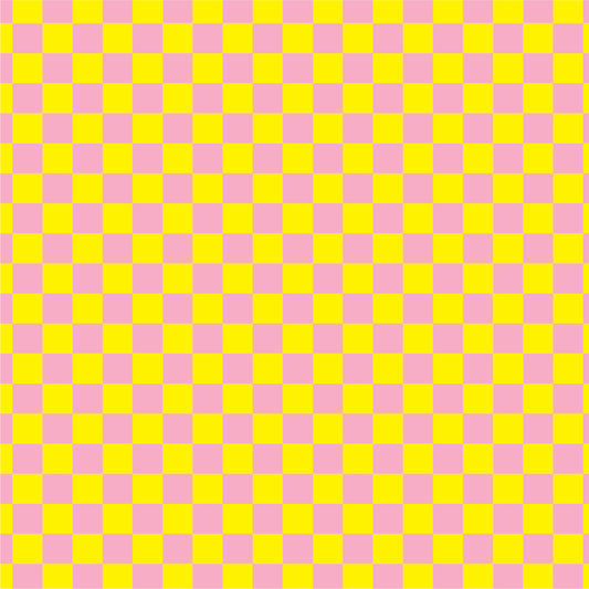 Checkered Design Pink & Yellow (small)