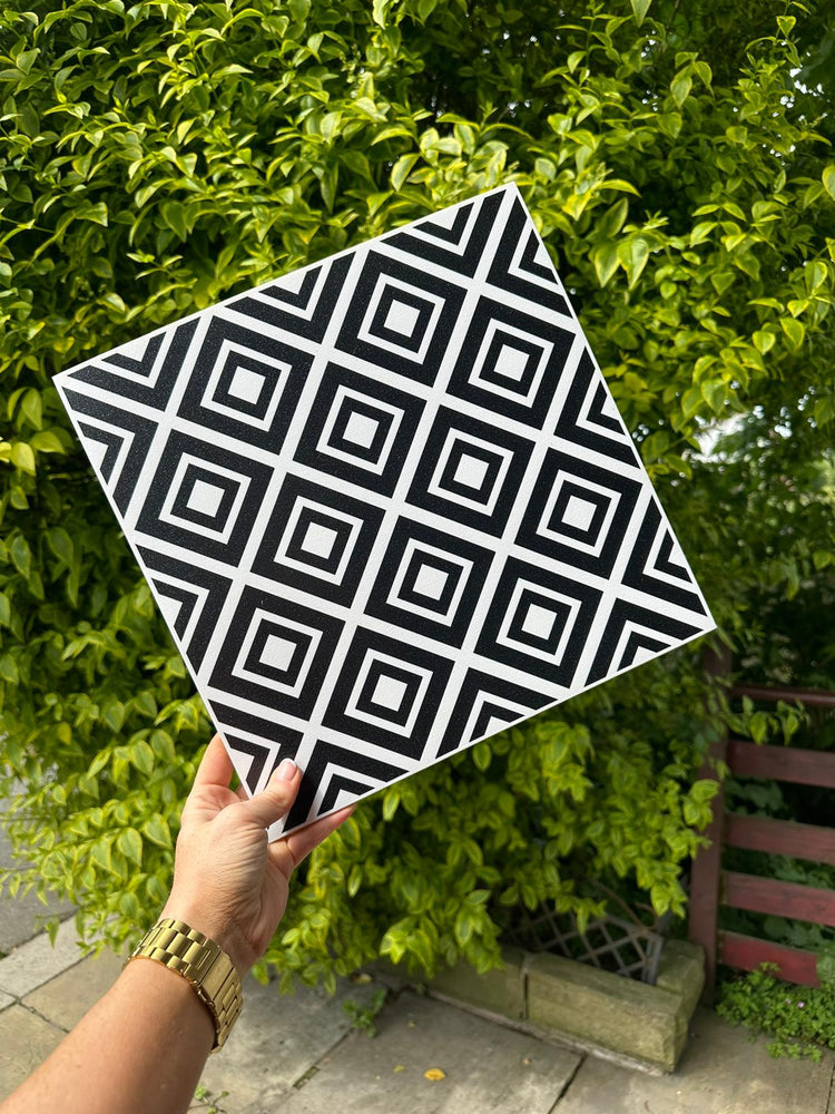 STOCK - geometric squares black - pack of 7