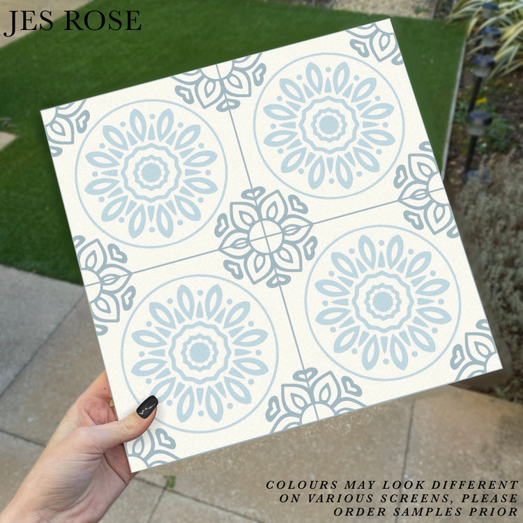 French Pastel Blue (Small) Premium Peel & Stick Tiles