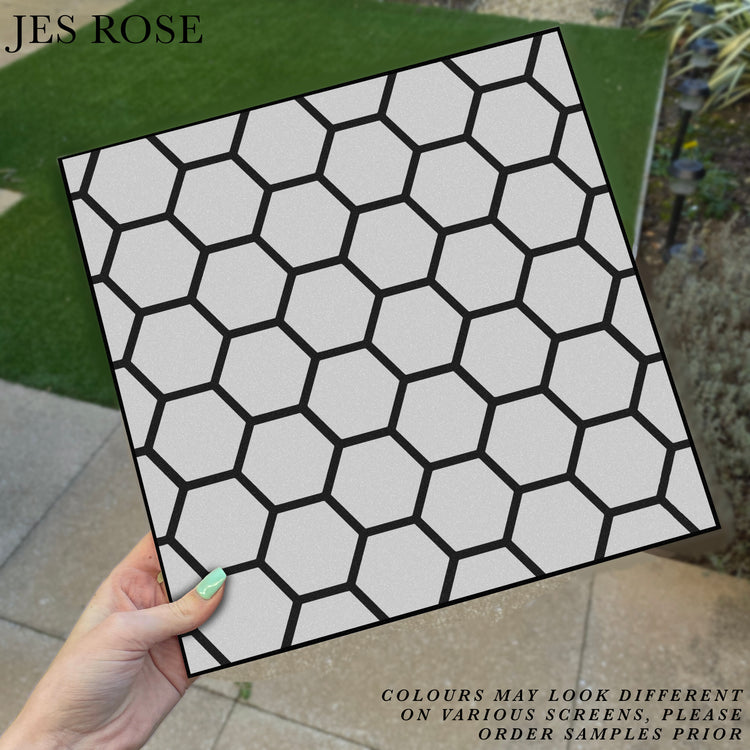 Hexagon Grey Premium Peel & Stick Tiles