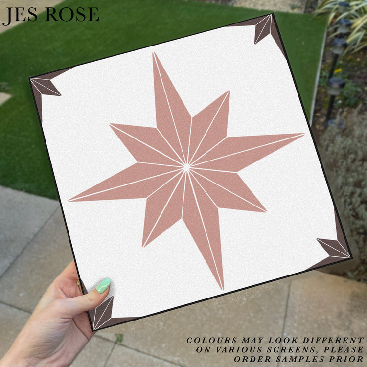 Astral Star Pink (Large) Premium Peel & Stick Tiles