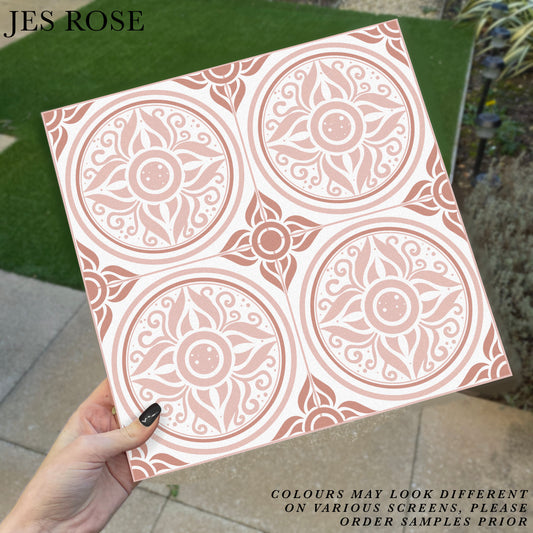 Lisbon Pink Premium Peel & Stick Tiles