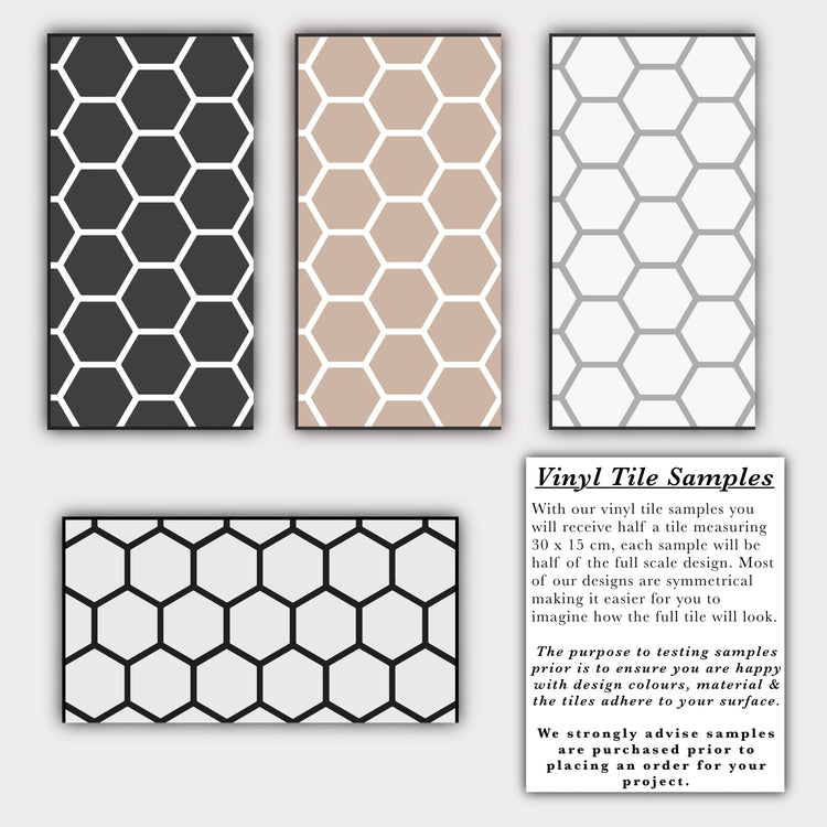 Hexagon Beige Premium Peel & Stick Tiles