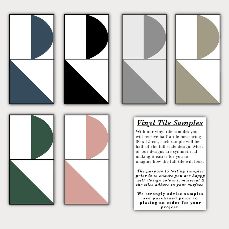 Abstract Geometric Green Premium Peel & Stick Tiles