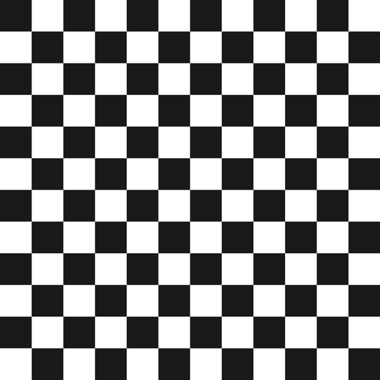 Checkered Design Black (Small)