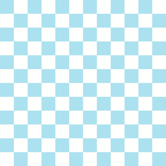 Checkered Design Cyan (Small)