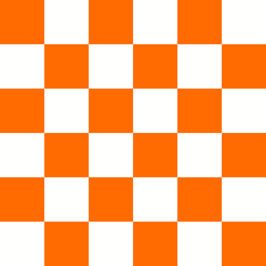 Checkered Design Orange (Large)