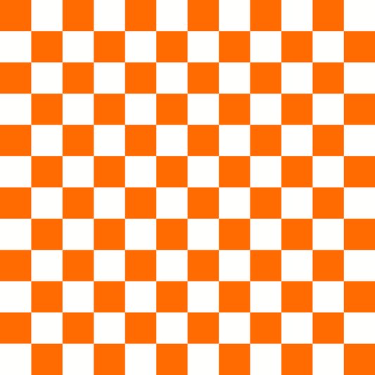 Checkered Design Orange (Small)