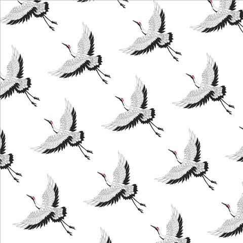 Cranes White
