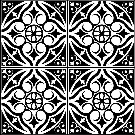 Victorian Tiles Black