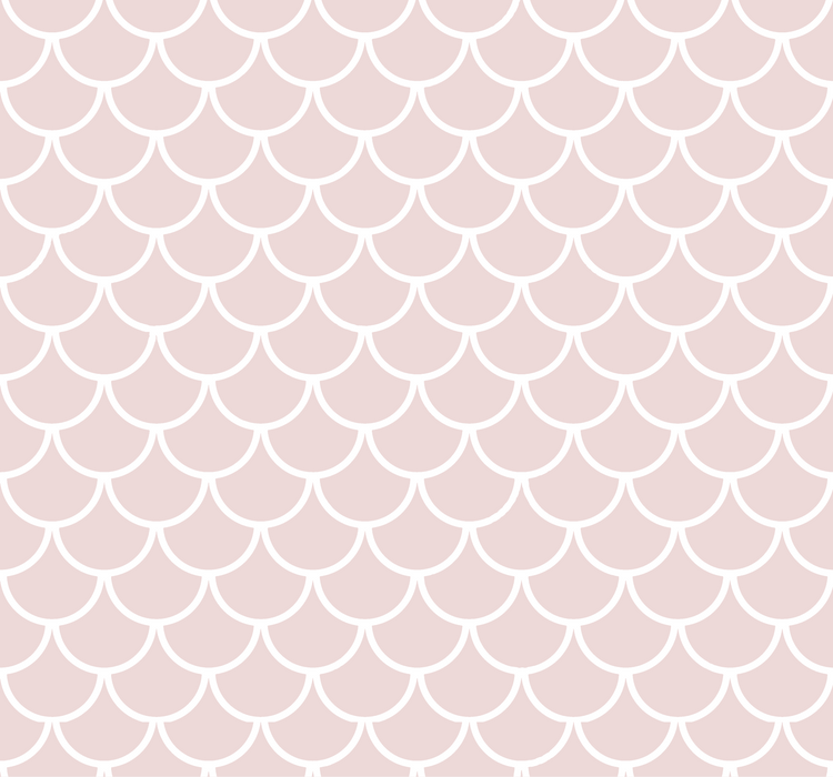Fish Scale Tiles Light Pink