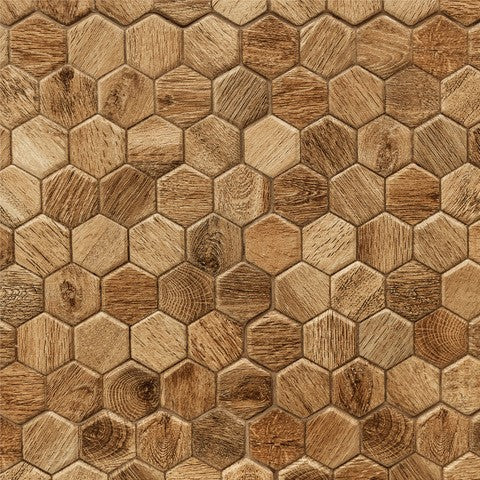 Hexagon Tiles Wood