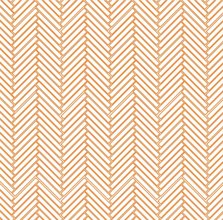 Herringbone Subway Tiles Orange