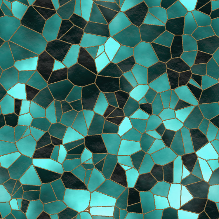 Stained Glass Teal