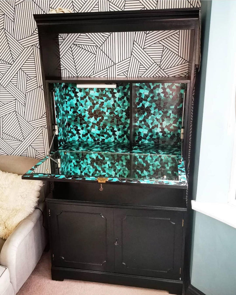 Stained Glass Teal