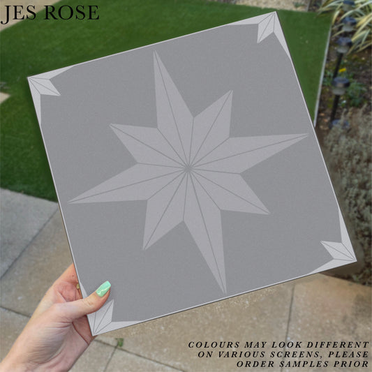 Astral Star Grey (Large) Premium Peel & Stick Tiles