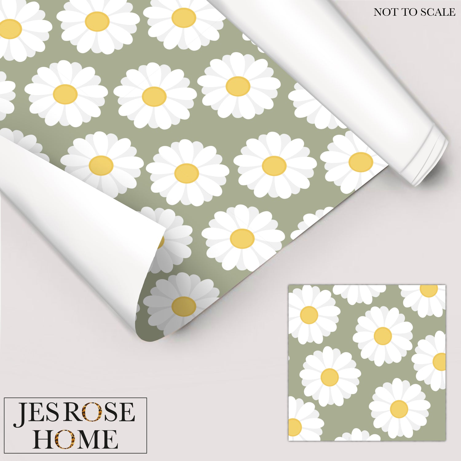Daisy Sage Adhesive Floor/Wall/Window Vinyl – Jes Rose