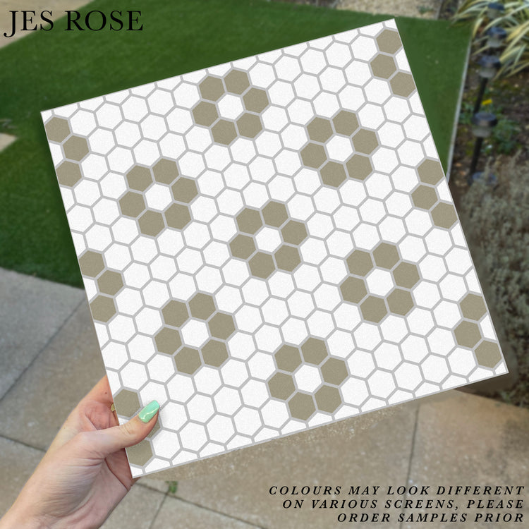 Hexagon Petals Sage Premium Peel & Stick Tiles