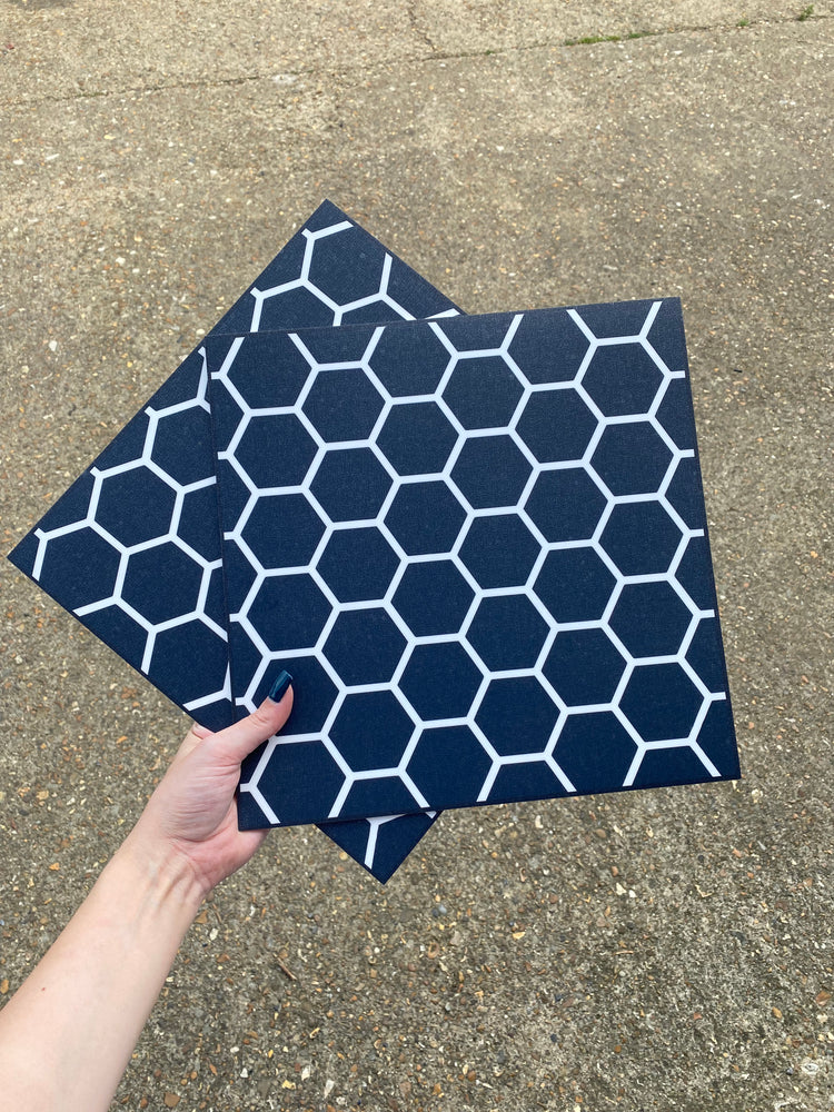 Hexagon Black Premium Peel & Stick Tiles