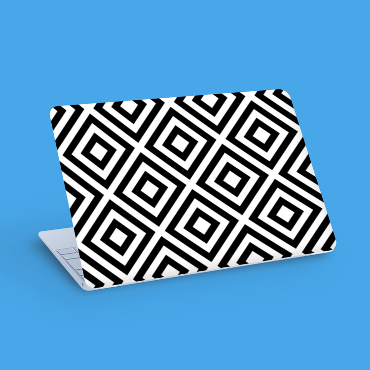 Geometric Squares Vinyl Laptop Cover Tablet Skin Jes Rose