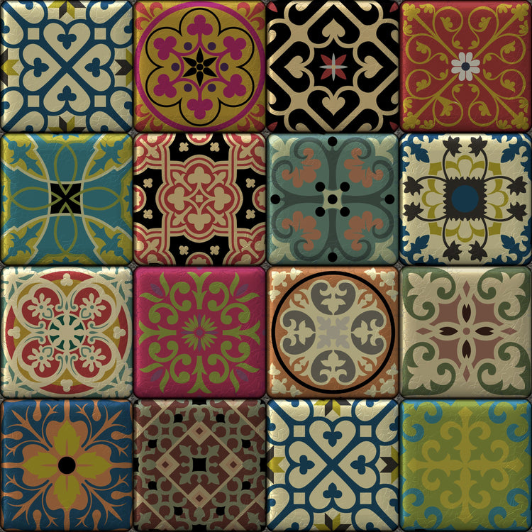 Moroccan Tiles Multi Colour
