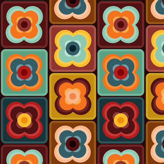Retro Flower Tiles